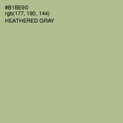 #B1BE90 - Heathered Gray Color Image